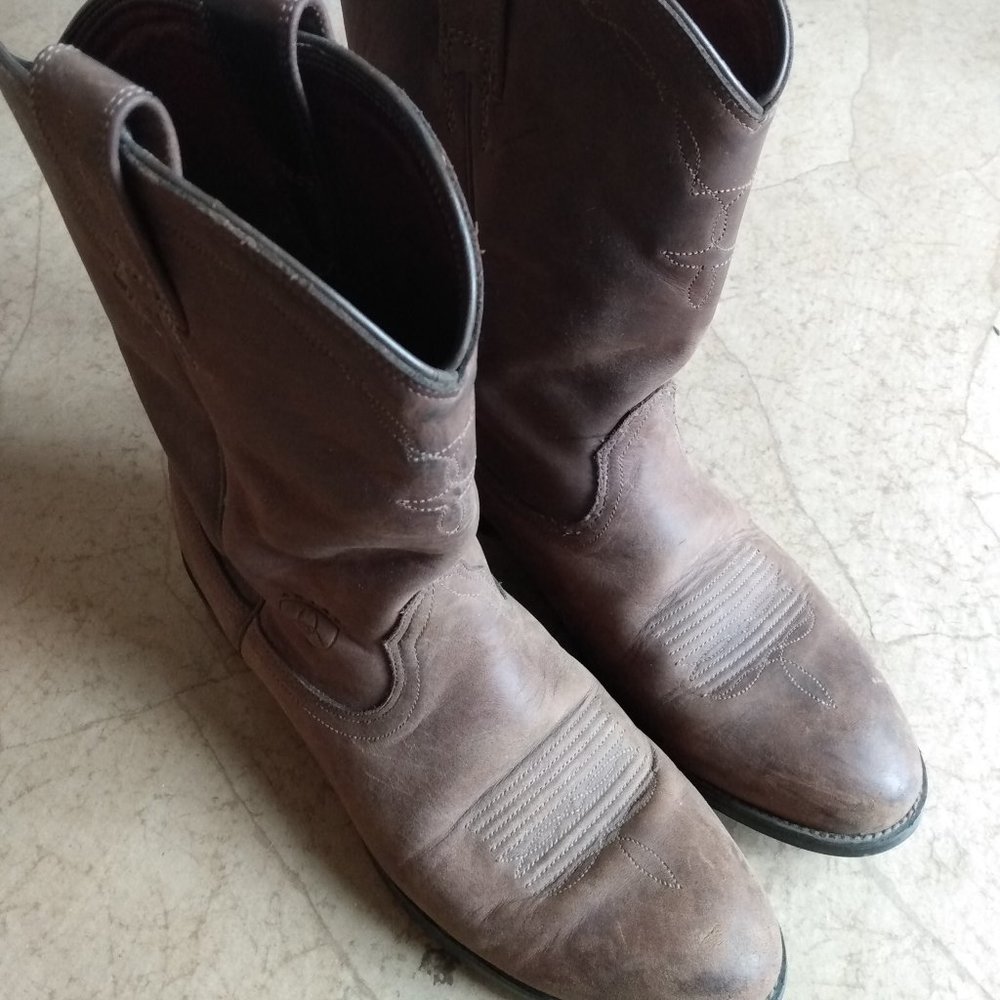 Ariat heritage roper leather western boots - Very Good condition